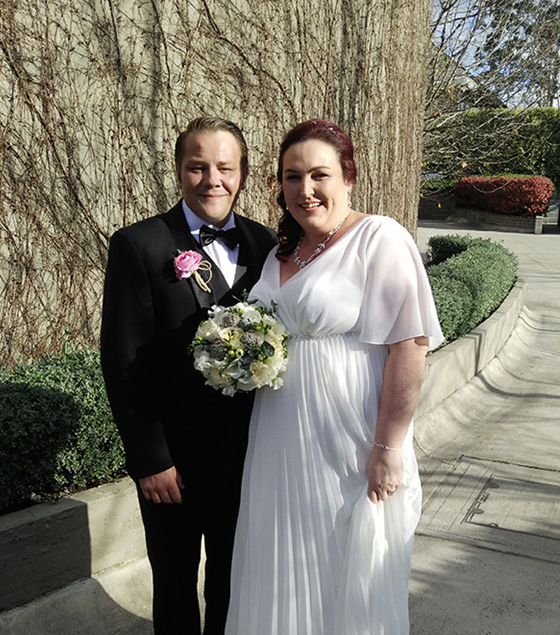 Happy Newlywed Couple